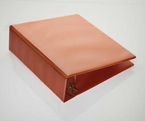 Closed ring binder Closed red ring binder